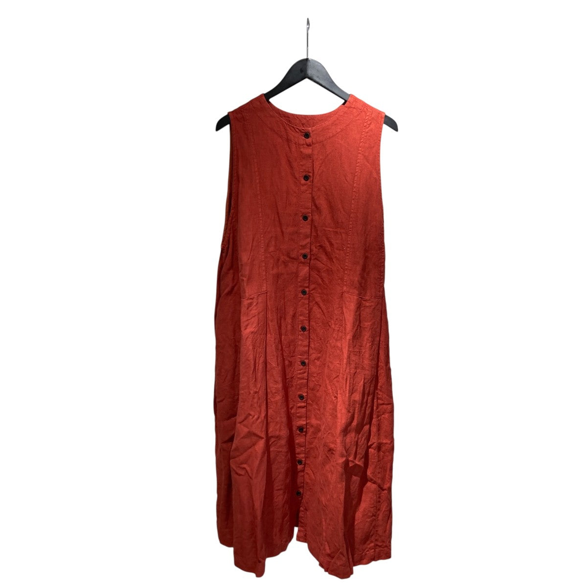nest Robe 23AW起毛リネン テントラインワンピース01233-1041 古着・中古-2枚目のアイテム画像