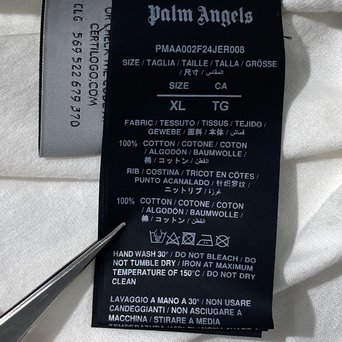 Palm Angels The Portrait Pencil Over Tee半袖TシャツPMAA002F24JER0080309 古着・中古-6枚目のアイテム画像