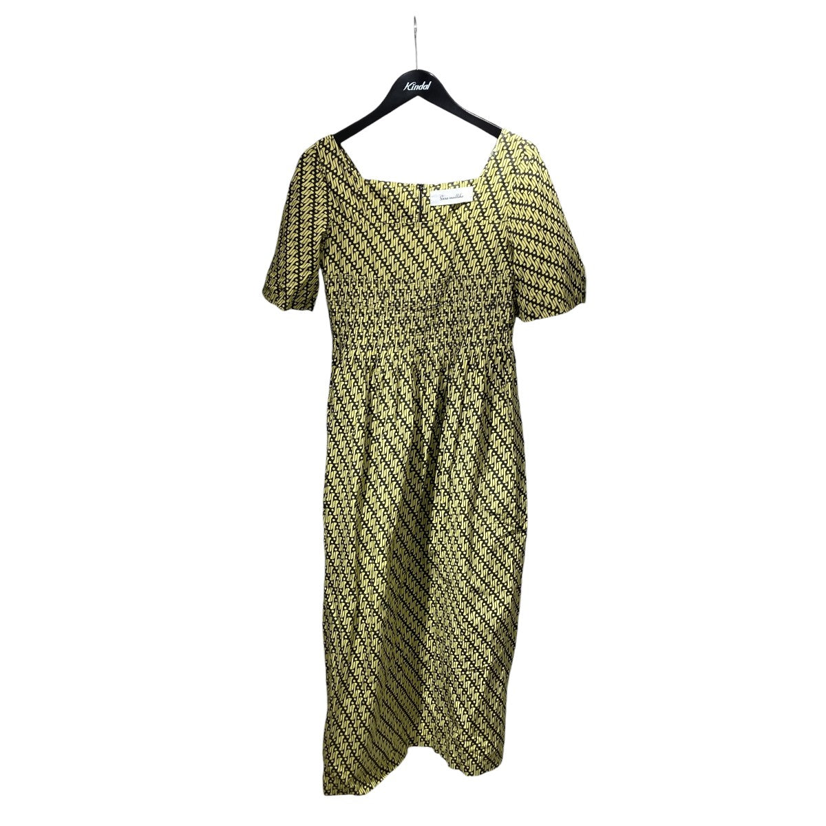 Geometric Pattern Sleeve Dressワンピース020441SK2