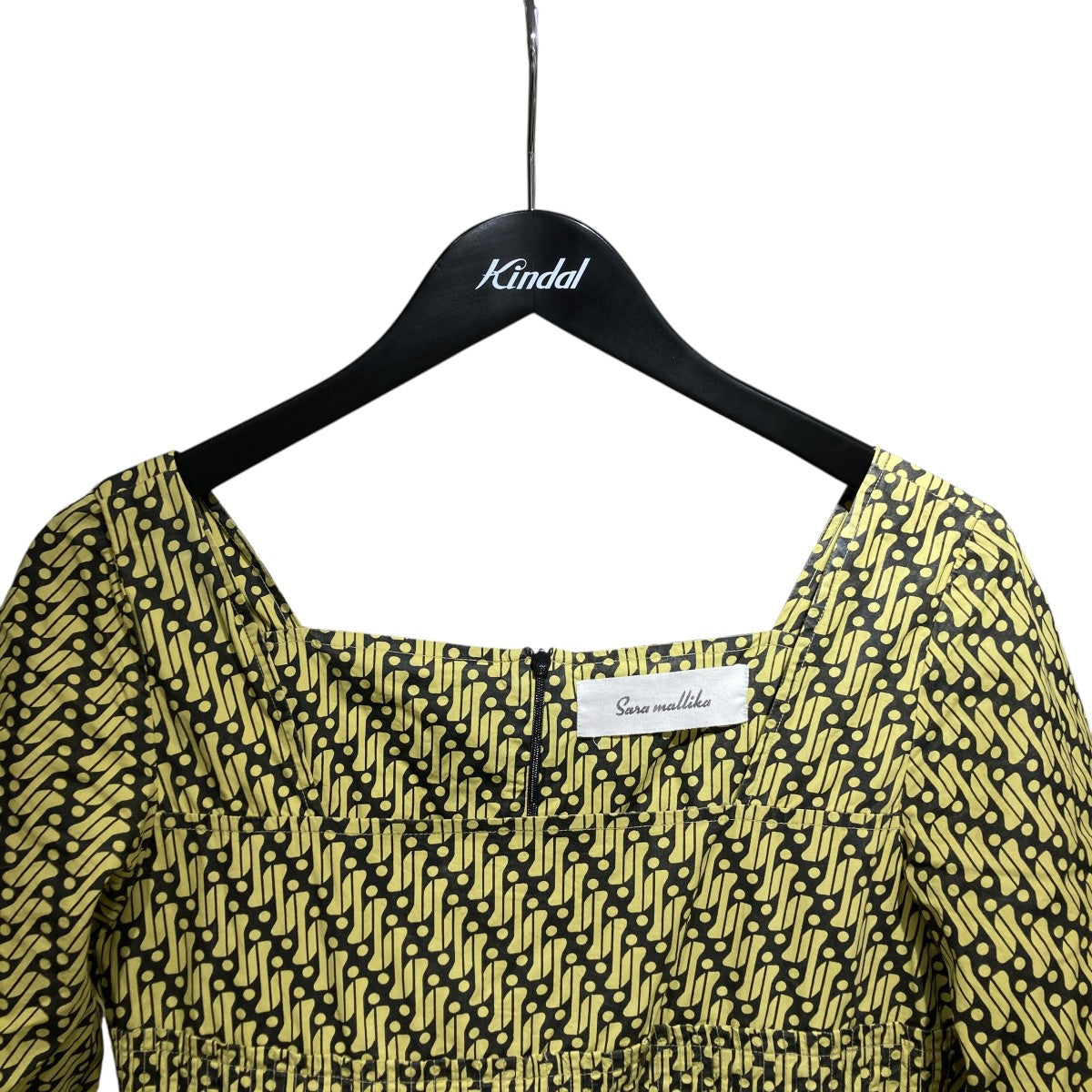 Geometric Pattern Sleeve Dressワンピース020441SK2