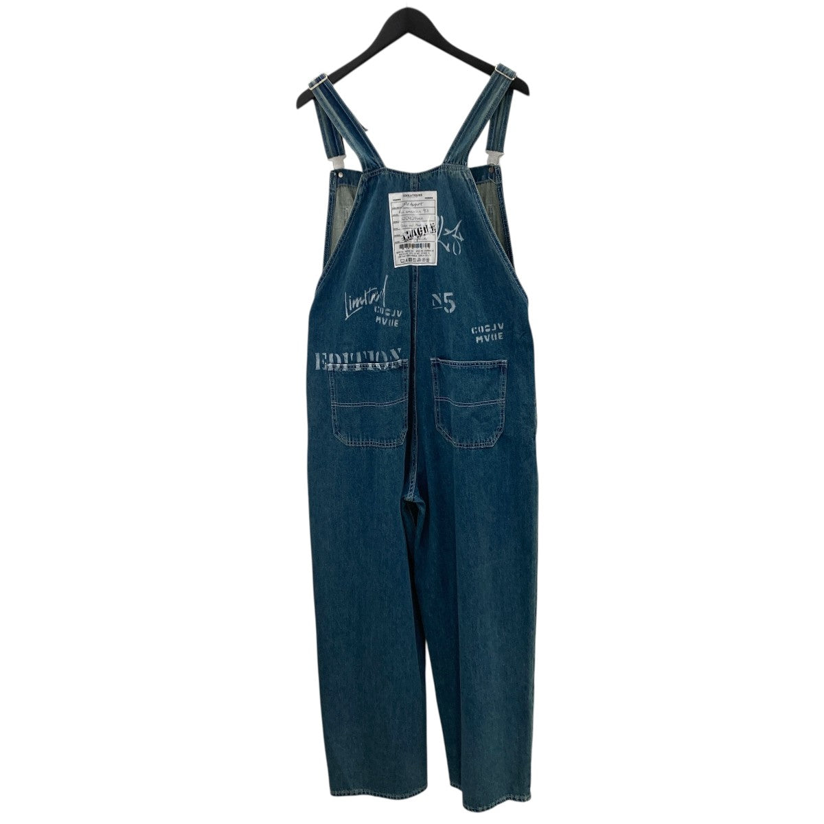 COOLA 25SSPaint ＆ Lace Denim Overallオーバーオール 古着・中古-3枚目のアイテム画像