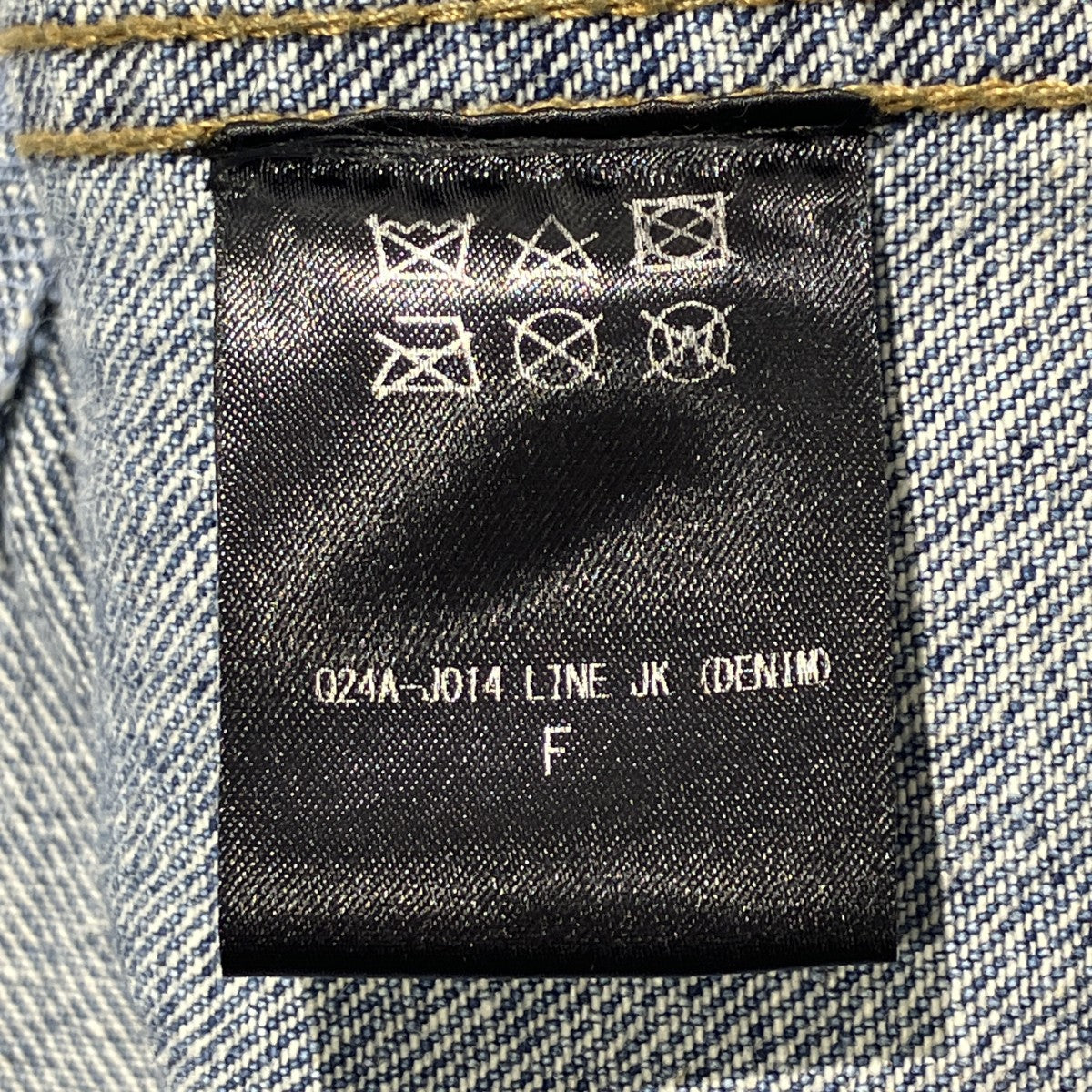 LINE DENIM JKデニムジャケットQ24A-J014