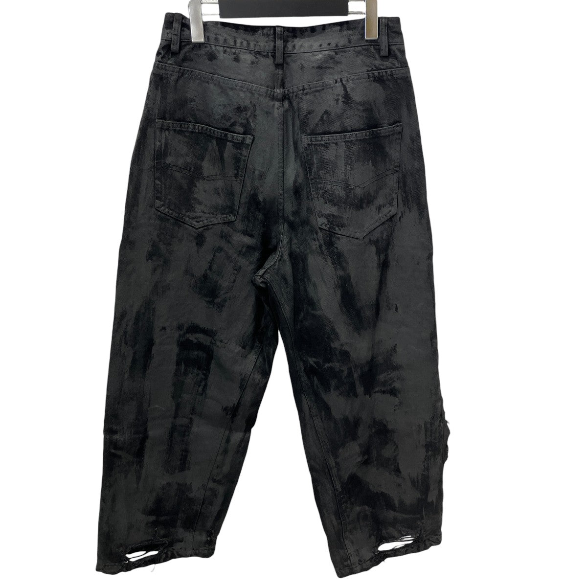 GOJOYJINNI CAMOUFLAGE DISTRESSED DIRTY POCKET WIDE LEG BAGGY JEANSデニムパンツ 古着・中古-2枚目のアイテム画像