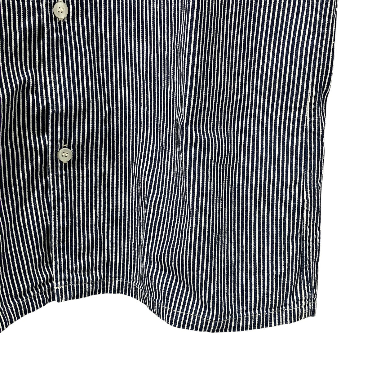 S／S OPEN COLLAR SHIRTS ストライプ半袖シャツLot3091