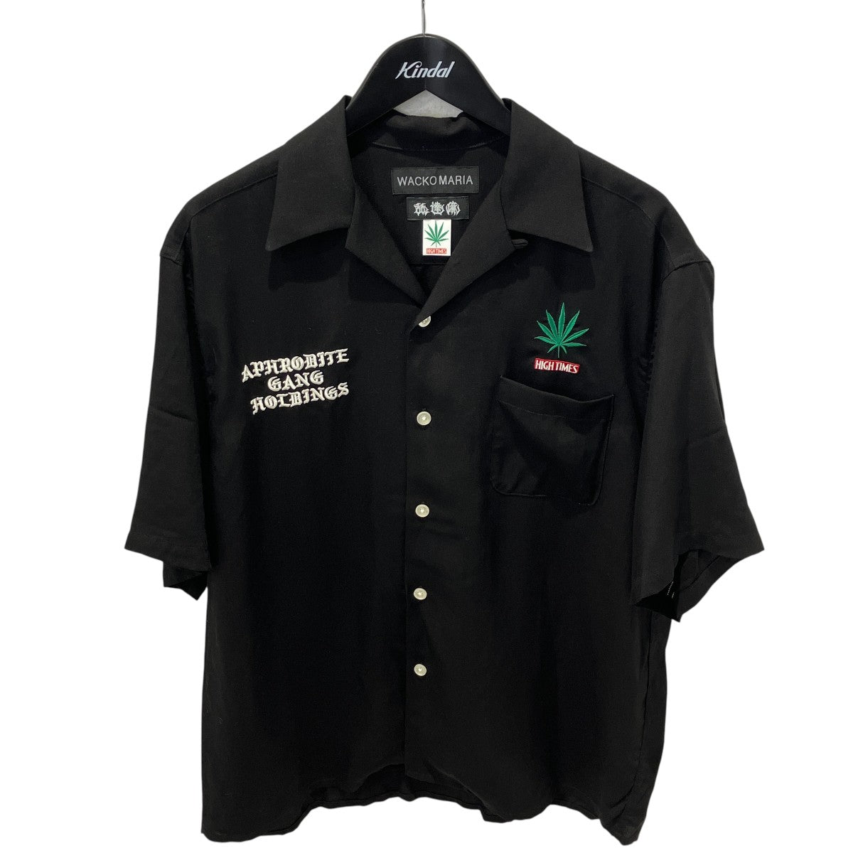 WACKO MARIA×HIGH TIMES オープンカラーシャツ半袖シャツ 古着・中古-1枚目のアイテム画像