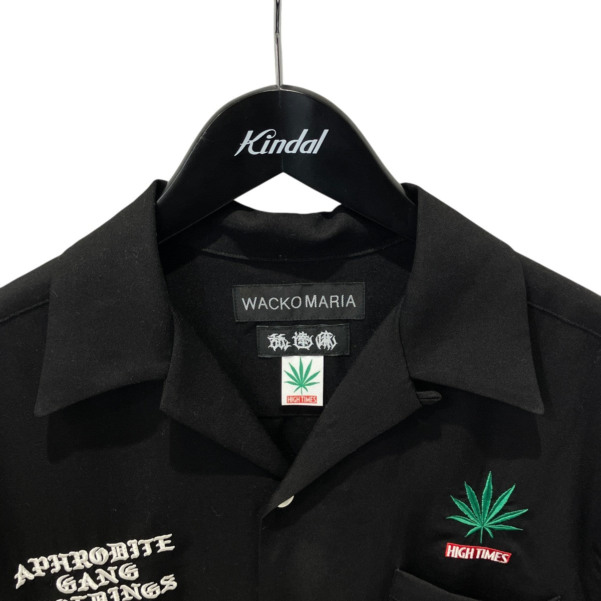 WACKO MARIA×HIGH TIMES オープンカラーシャツ半袖シャツ 古着・中古-3枚目のアイテム画像