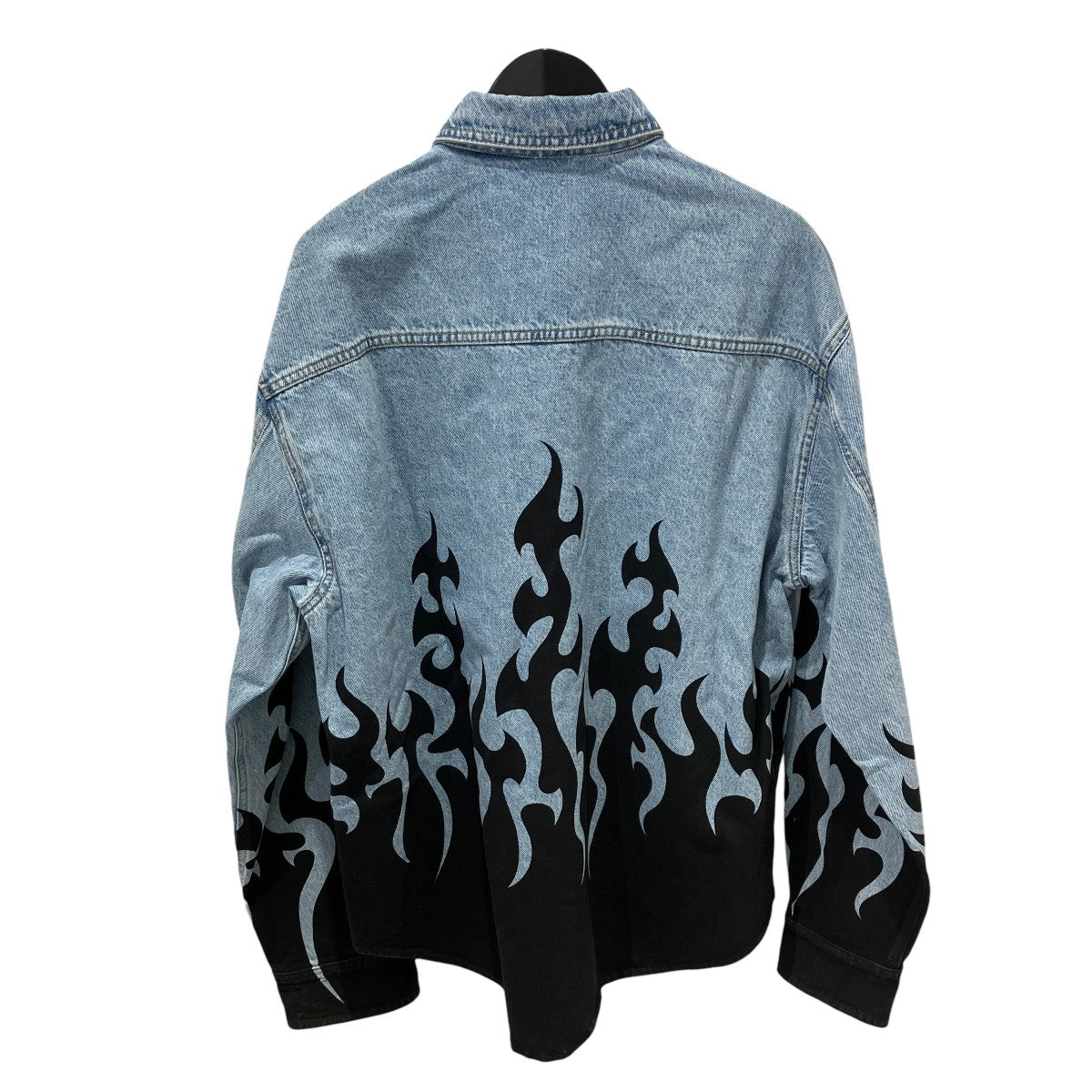 VETEMENTS Fire Denim Shirt BlueデニムシャツUE64SH700N 古着・中古-2枚目のアイテム画像