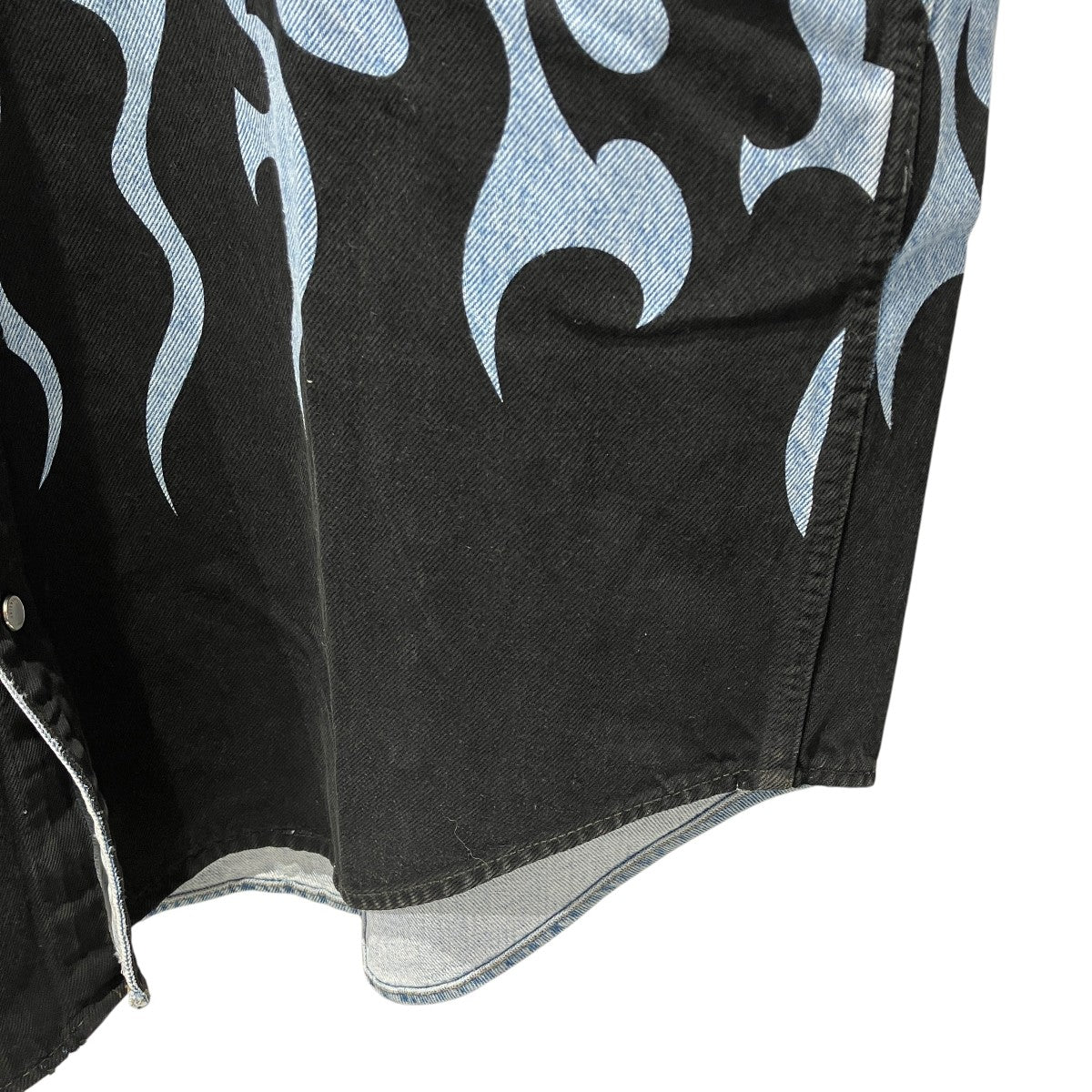 VETEMENTS Fire Denim Shirt BlueデニムシャツUE64SH700N 古着・中古-5枚目のアイテム画像