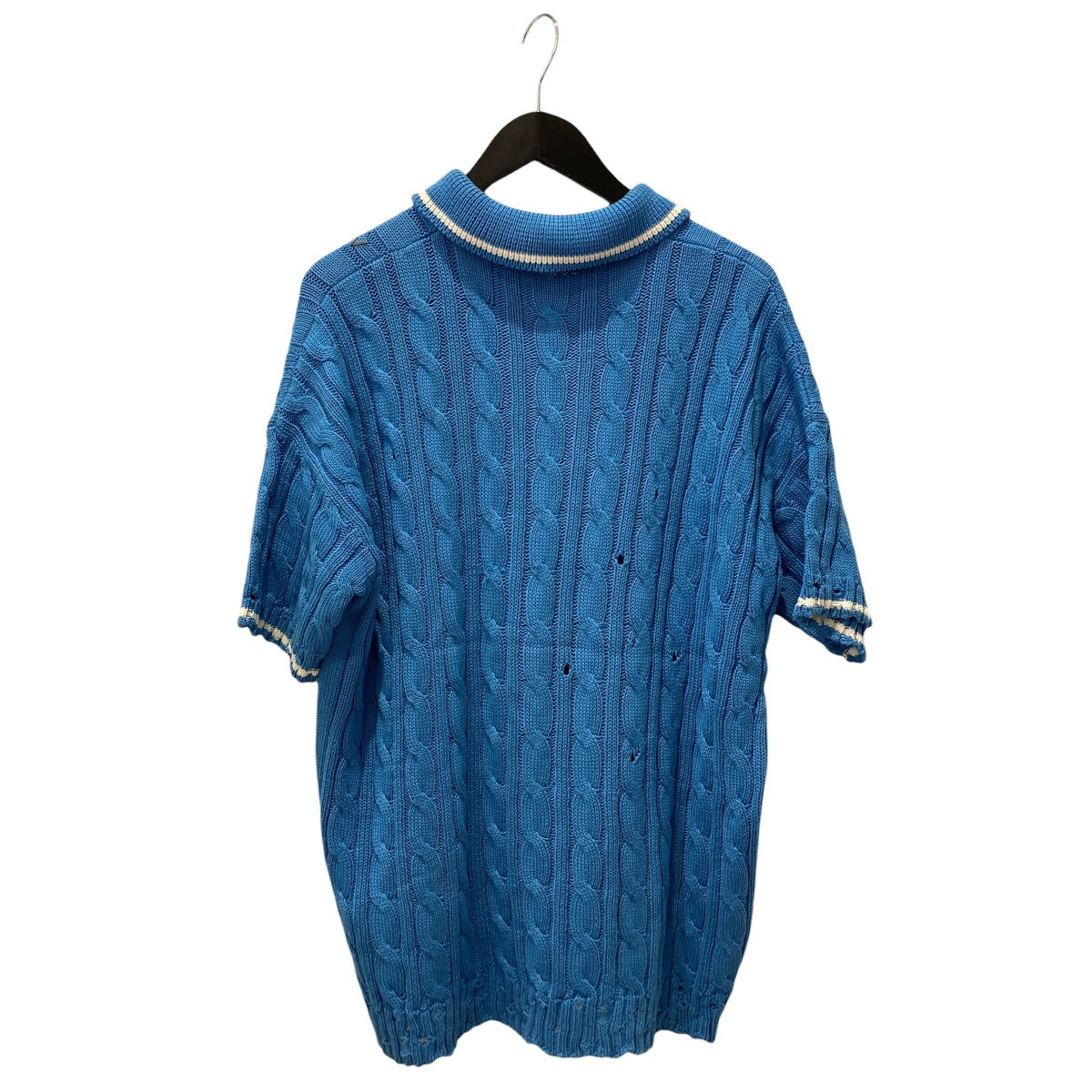 MARNI 25SSダメージ加工半袖ニットポロPOMG0071EQ 古着・中古-2枚目のアイテム画像