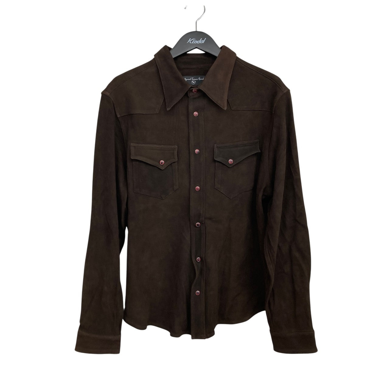 HOLLYWOOD FOREVER RECORDS SUEDE WESTERN SHIRTレザーシャツ 古着・中古-1枚目のアイテム画像
