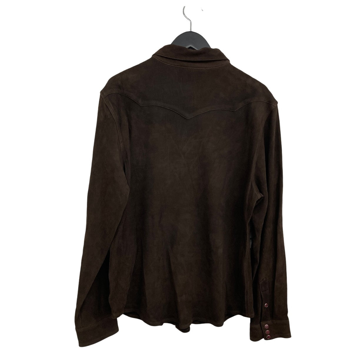 HOLLYWOOD FOREVER RECORDS SUEDE WESTERN SHIRTレザーシャツ 古着・中古-2枚目のアイテム画像