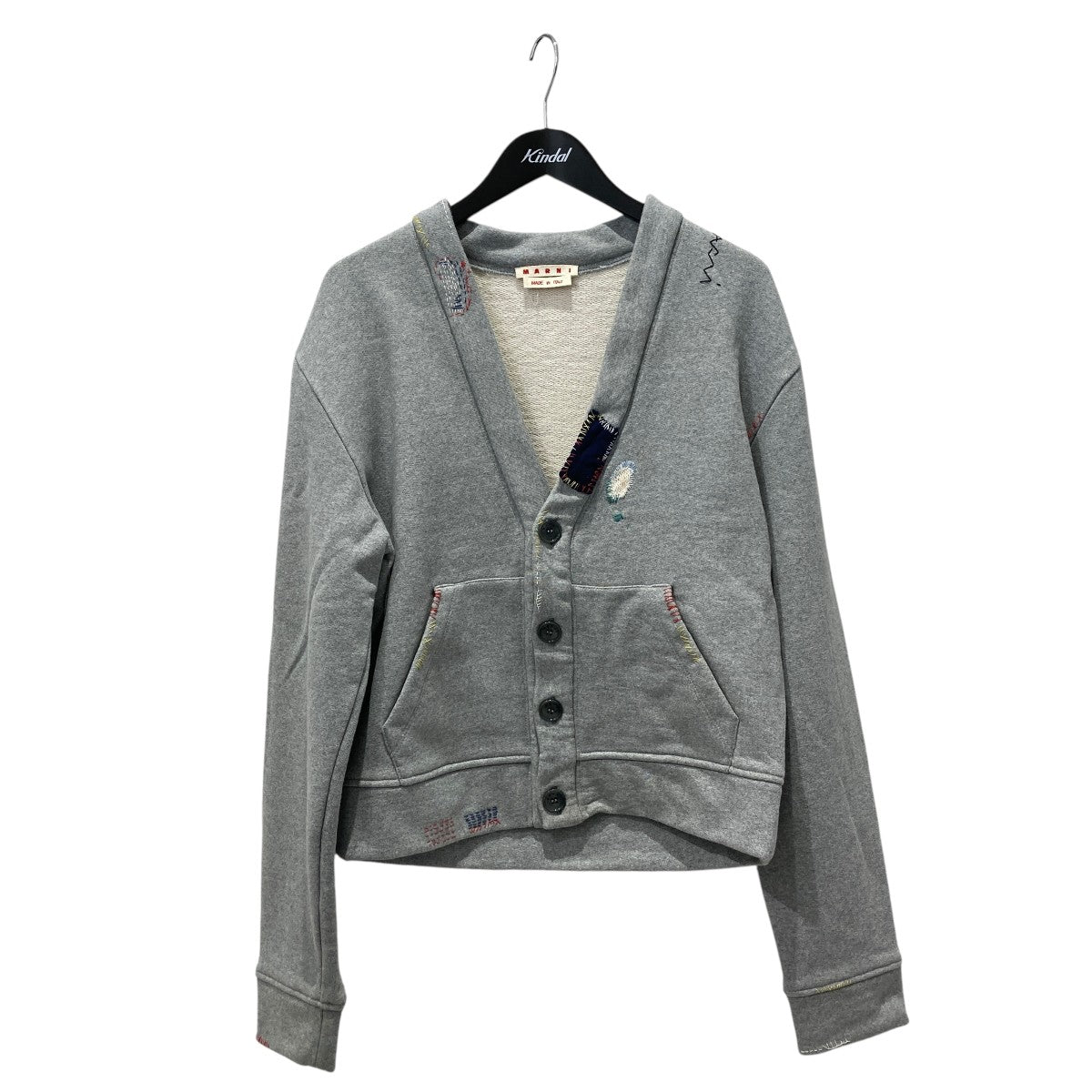 MARNI 25SSコットンステッチスウェットカーディガンFUMU0146S1 古着・中古-1枚目のアイテム画像