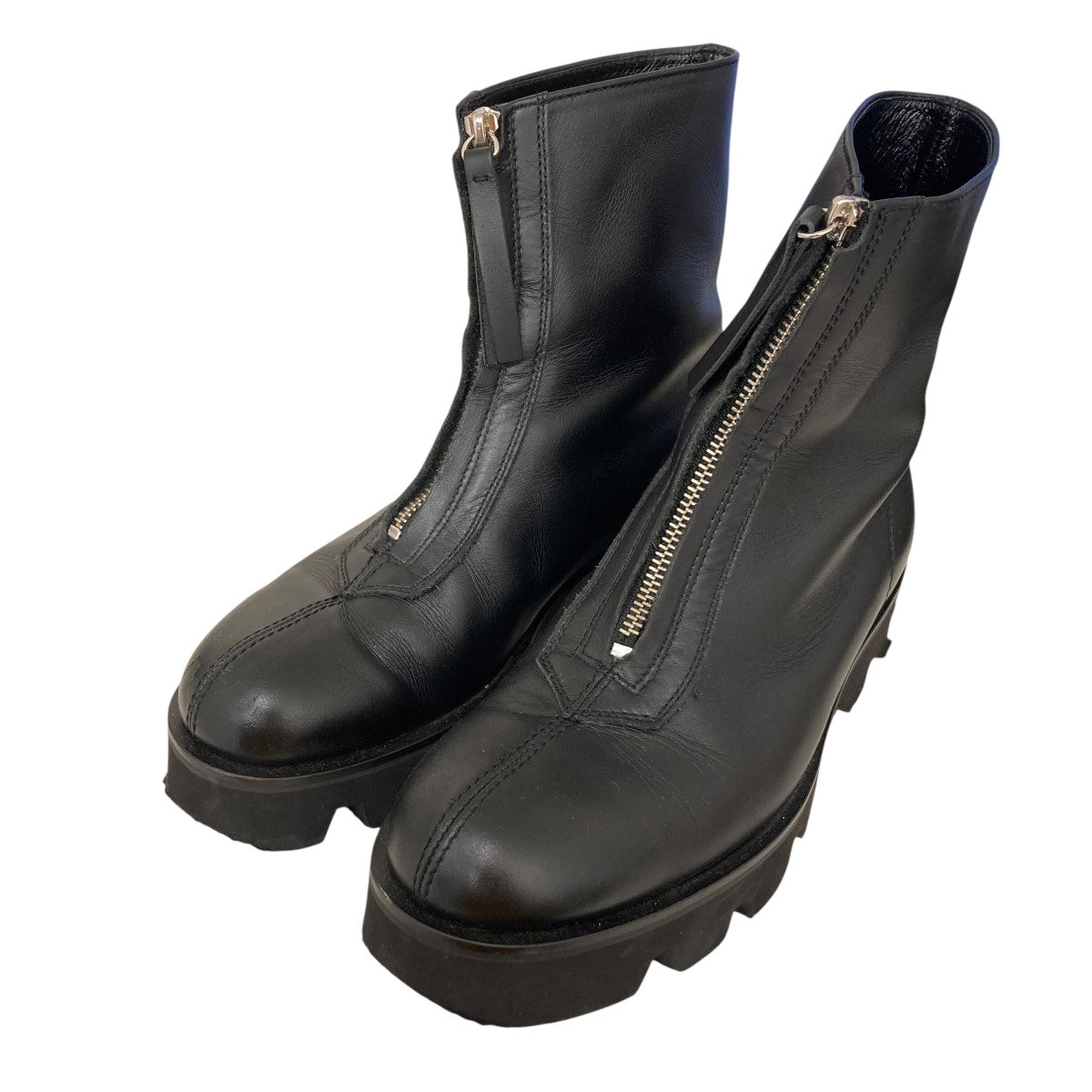 CENTER ZIP BOOTS with Chunky Sole