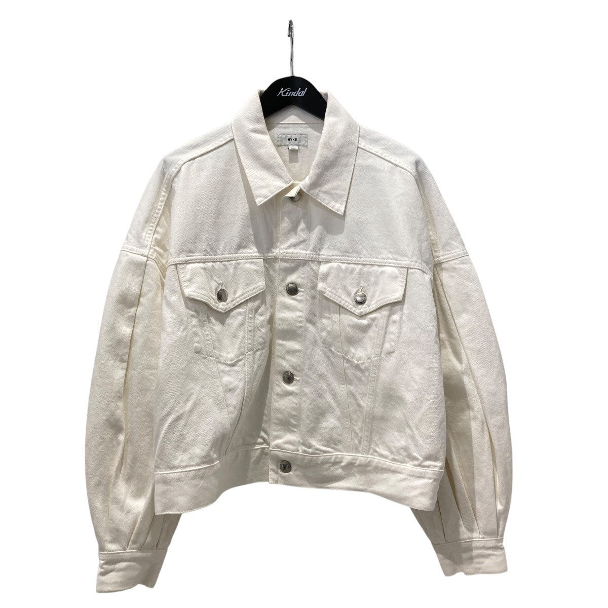 HYKE BALLOON SLEEVE TWILL JACKETデニムジャケット241-17436 古着・中古-1枚目のアイテム画像