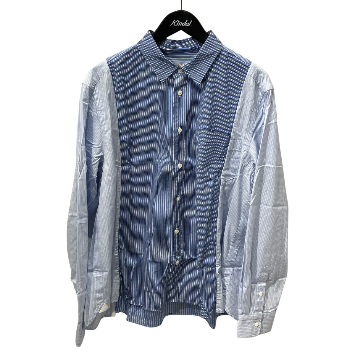 25SSCotton Poplin Shirtストライプ長袖シャツ25-03621M