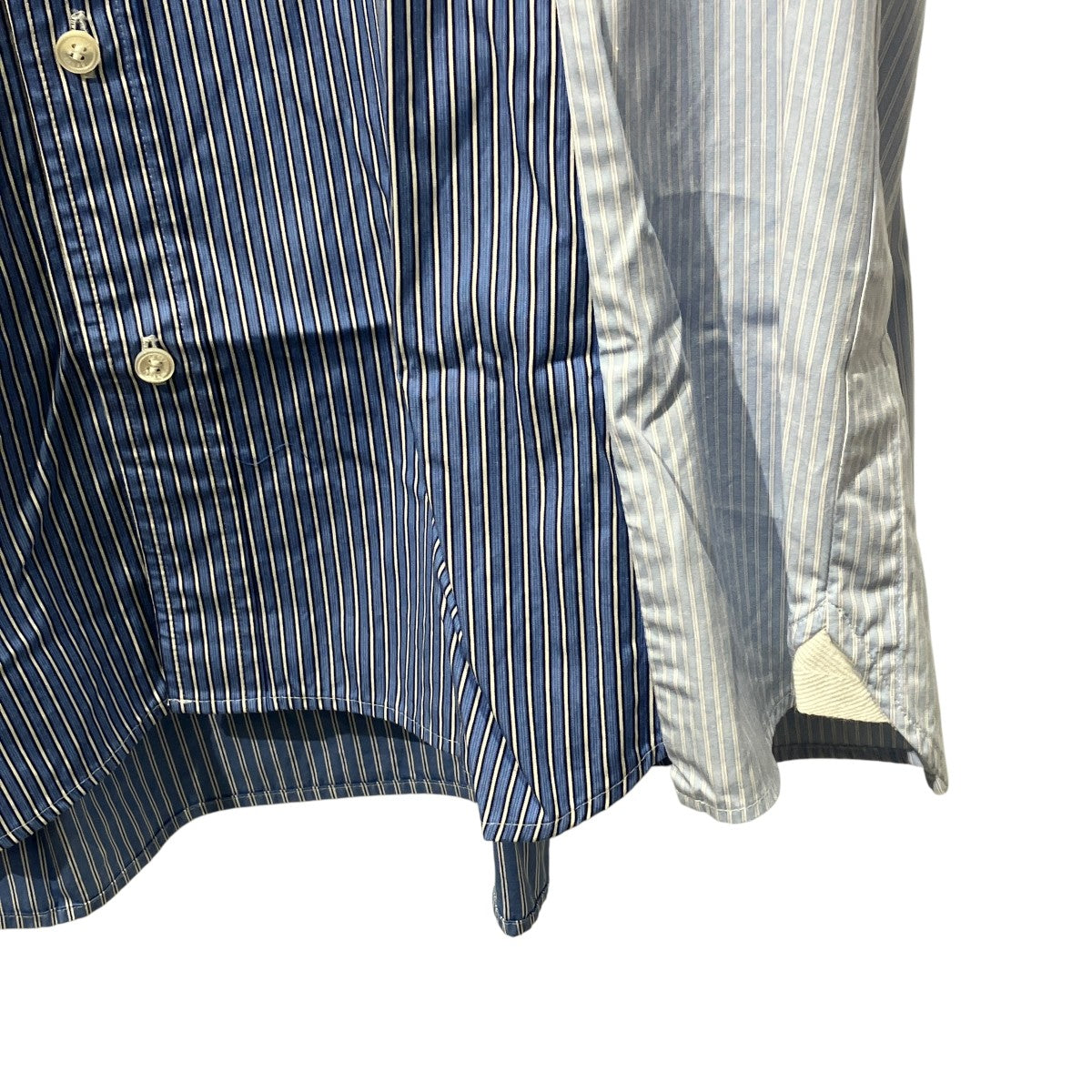 25SSCotton Poplin Shirtストライプ長袖シャツ25-03621M