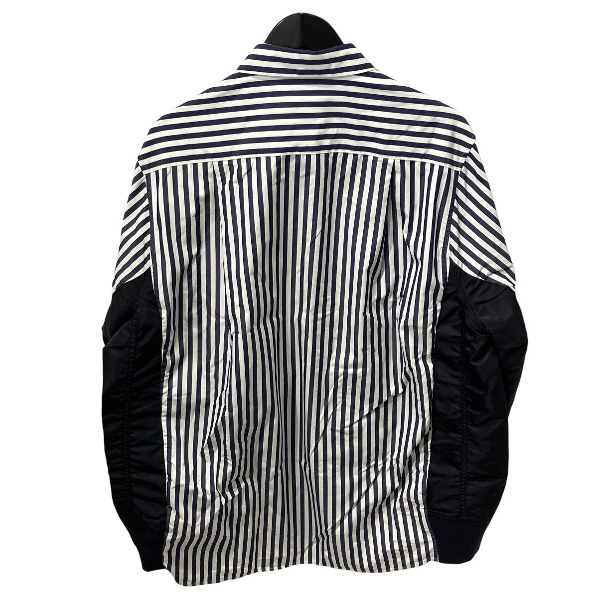 24SSCotton Poplin Shirtストライプ長袖シャツ24-03326M