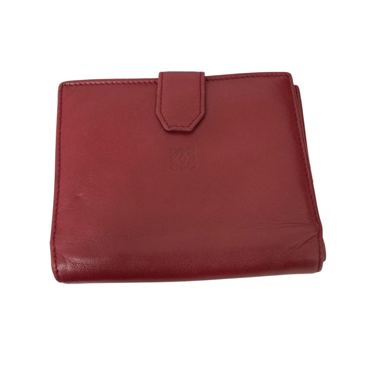 LOEWE(ロエベ) レザー二つ折り財布 レッド｜【公式】カインドオル