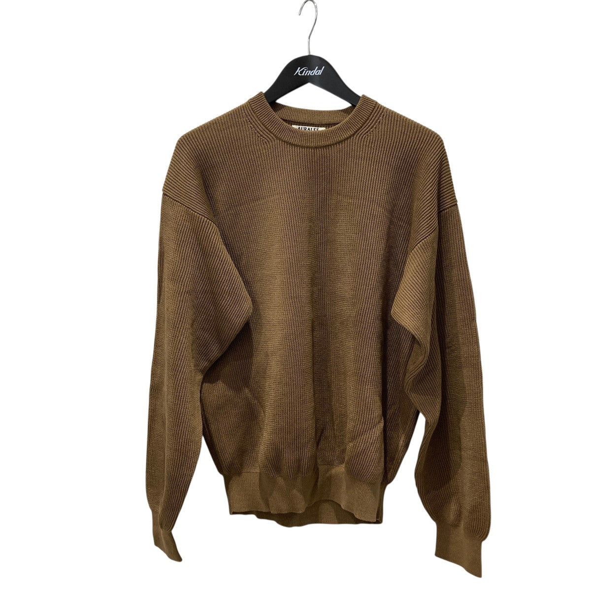 AURALEE 26SSFLAT YARN RIB KNIT P OニットA26SP01SY 古着・中古-1枚目のアイテム画像