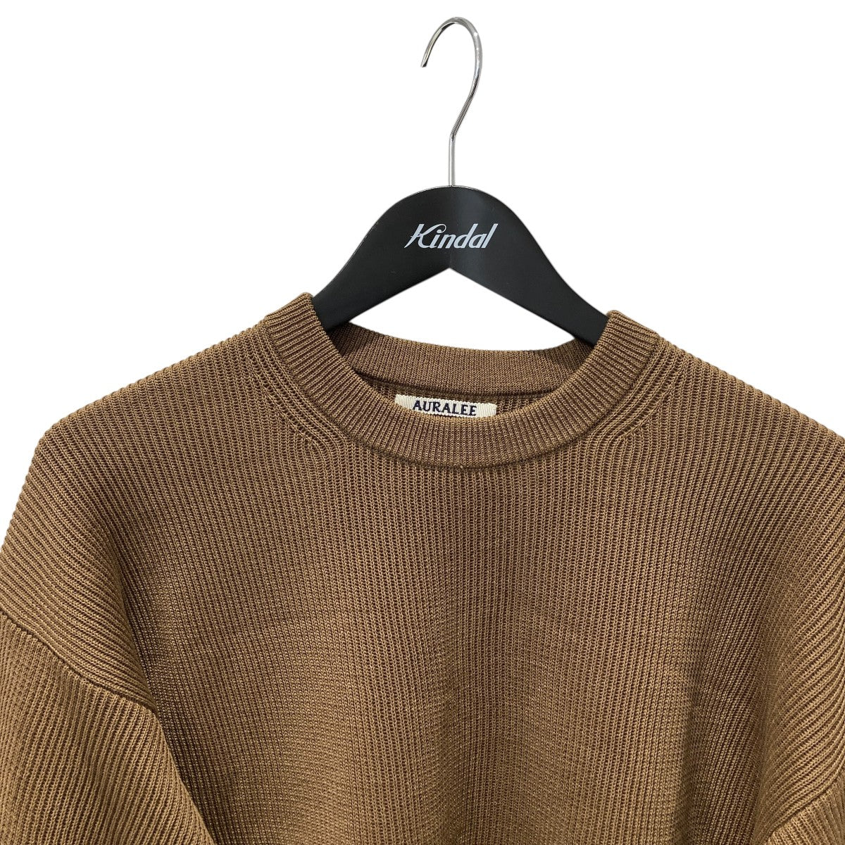 AURALEE 26SSFLAT YARN RIB KNIT P OニットA26SP01SY 古着・中古-3枚目のアイテム画像