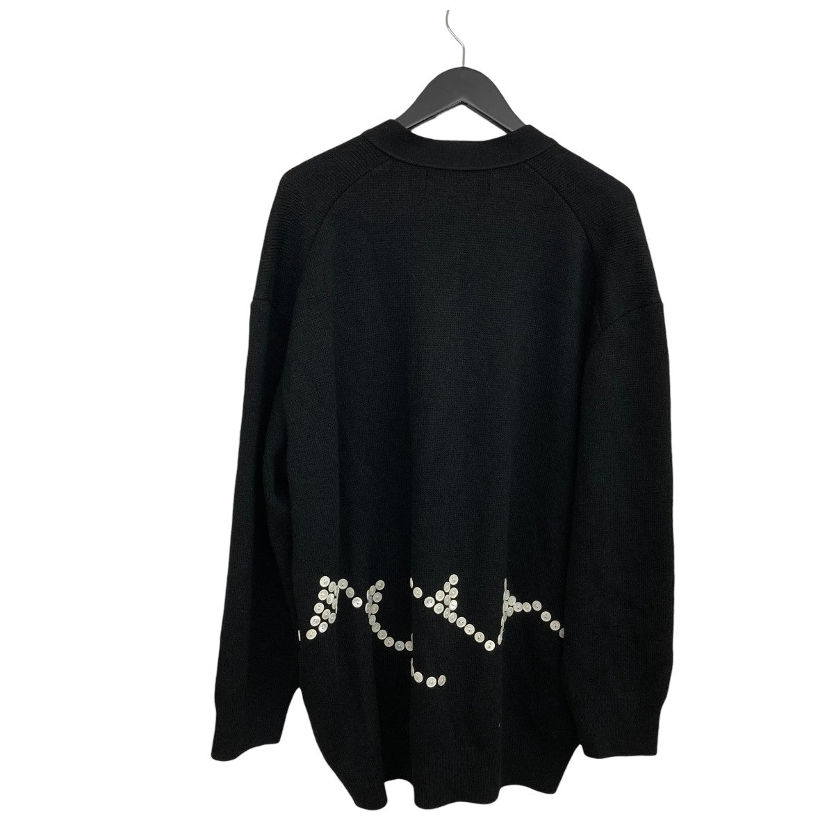COMME des GARCONS HOMME PLUS 24AWCARDIGAN WITH BUTTON BLACKニットカーディガンRN-N007 古着・中古-2枚目のアイテム画像