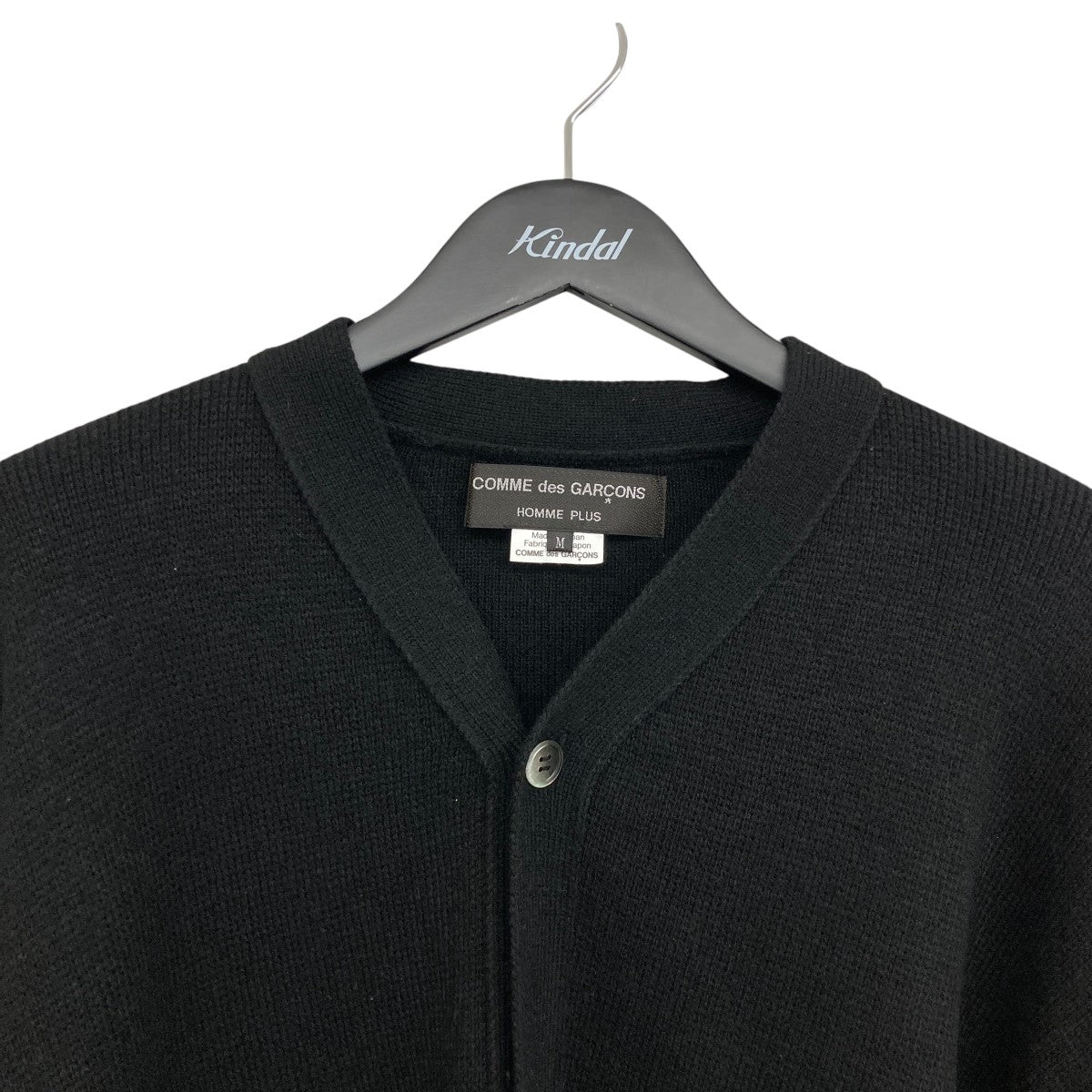 COMME des GARCONS HOMME PLUS 24AWCARDIGAN WITH BUTTON BLACKニットカーディガンRN-N007 古着・中古-3枚目のアイテム画像