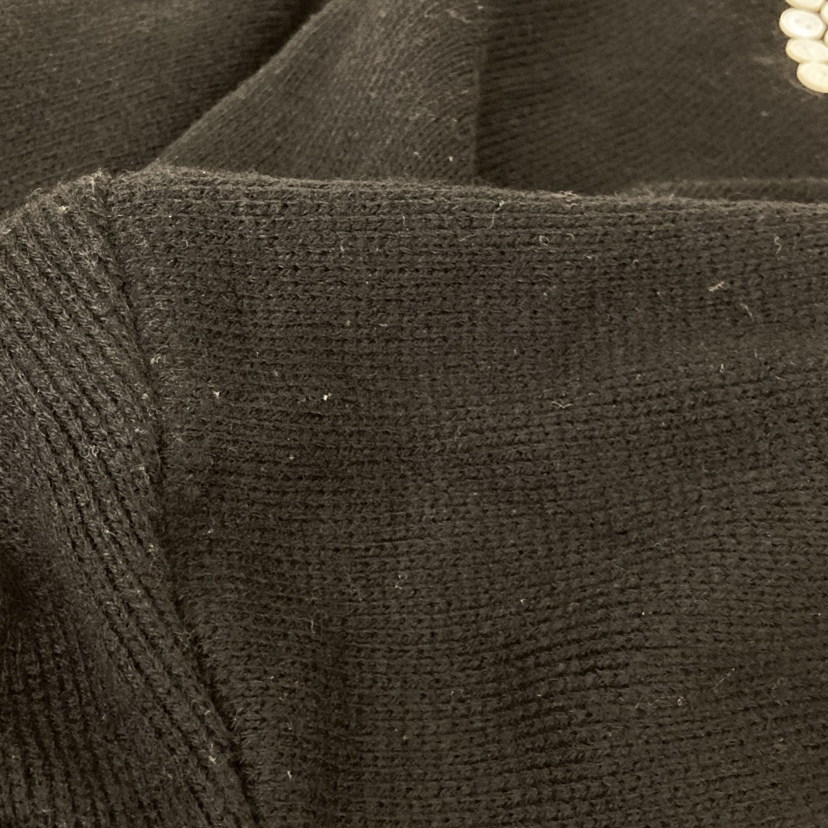 COMME des GARCONS HOMME PLUS 24AWCARDIGAN WITH BUTTON BLACKニットカーディガンRN-N007 古着・中古-5枚目のアイテム画像