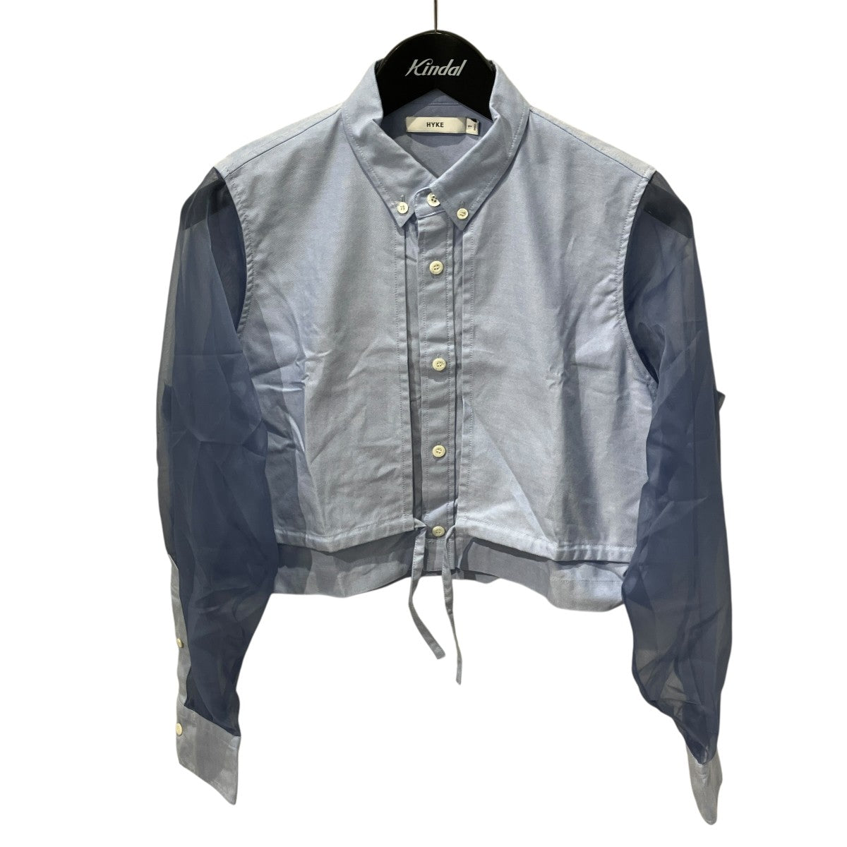 26SSOXFORD SHEER SLEEVE SHIRT長袖ブラウス261-15262