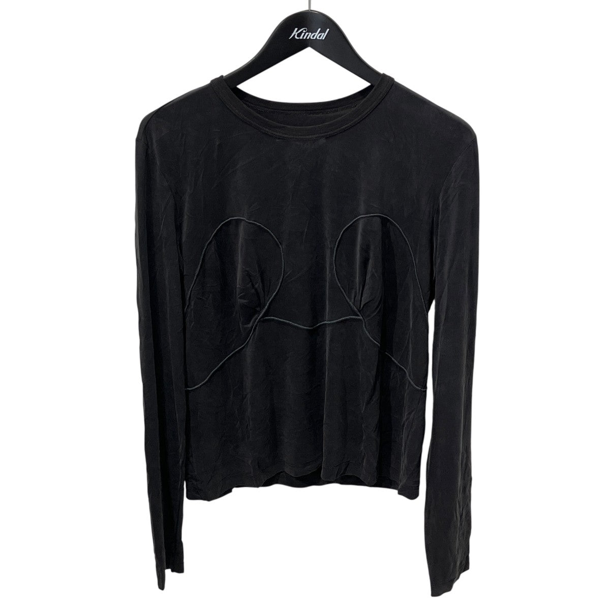 26SSBLACK Top with decorative stitching長袖TシャツS51GC0543