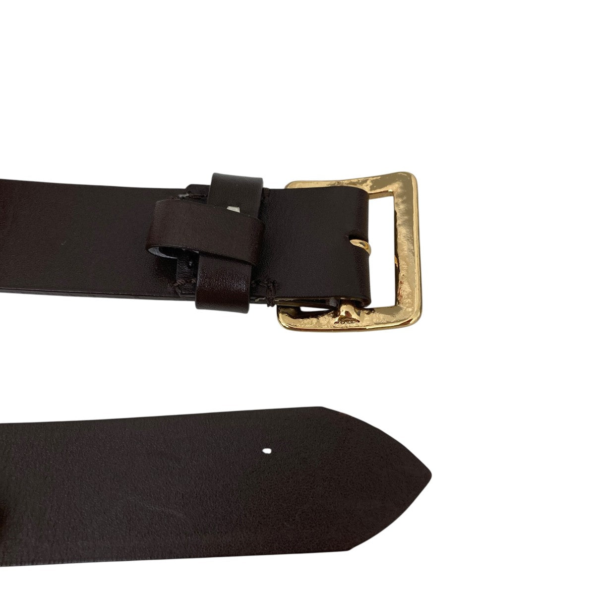 25SSSQUARE BUCKLE BELTレザーベルト