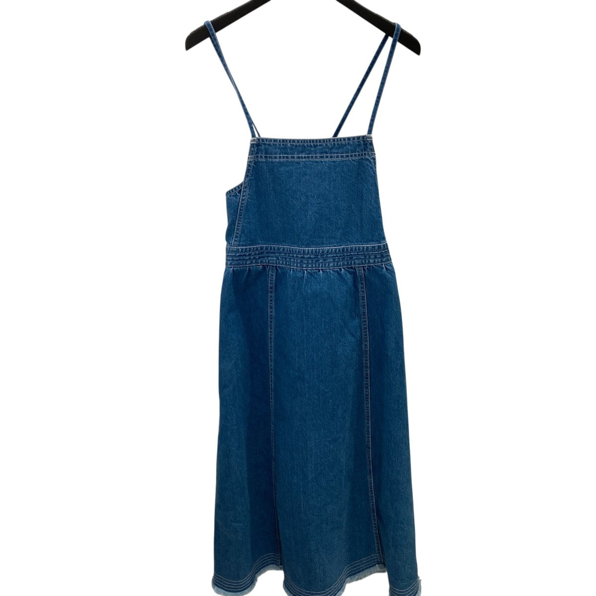 SLOBE IENA LE DENIMレースアップフレアジャンパースカートサロペット22040912700020 古着・中古-1枚目のアイテム画像