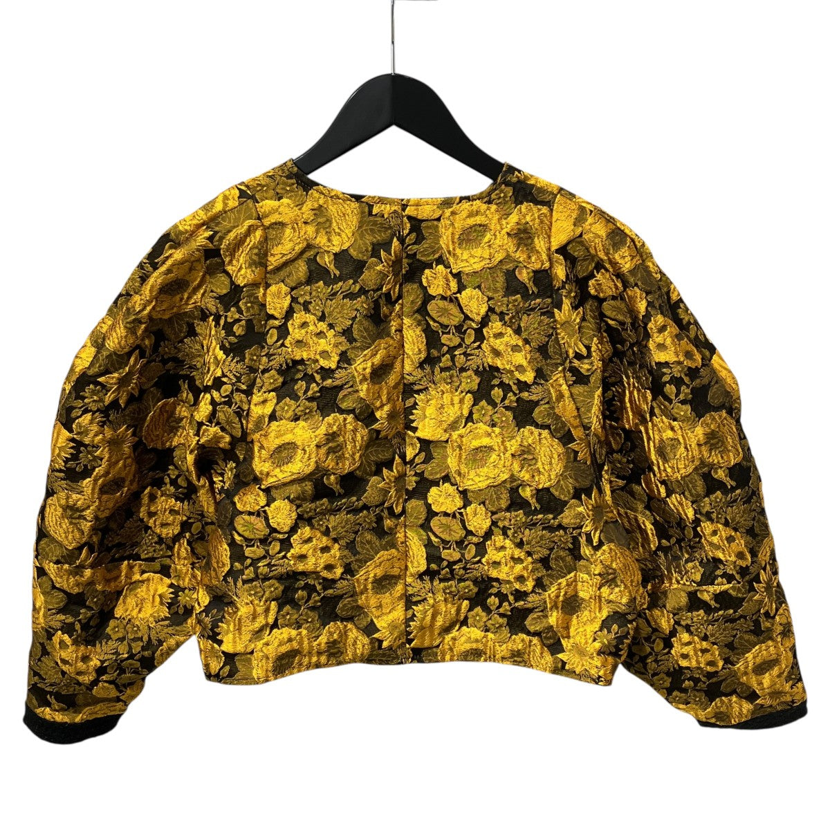 Jacquard jacketノーカラージャケット29SJ00JK081BLK