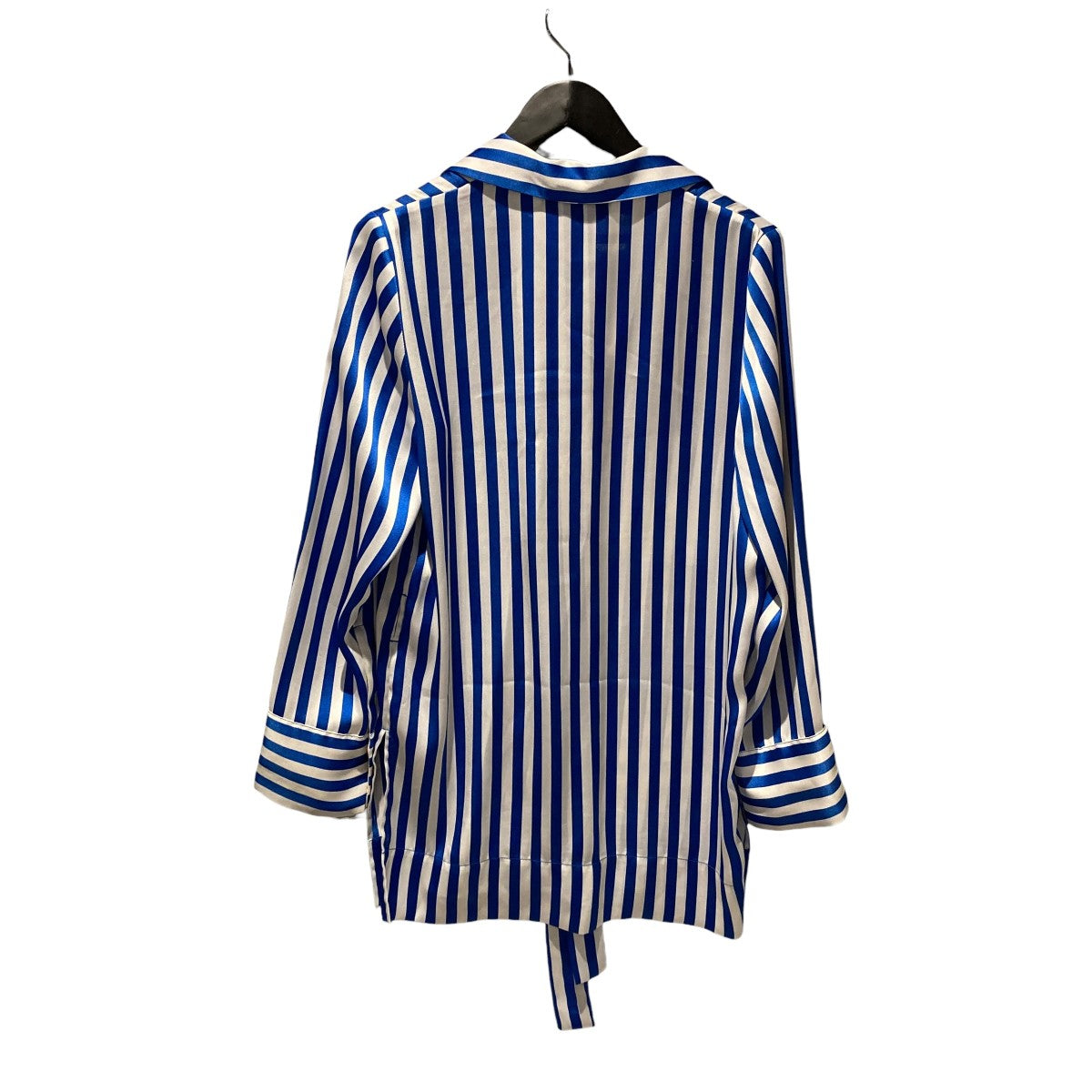 Lanfi Stripped Satin BlouseストライプシャツLANFI