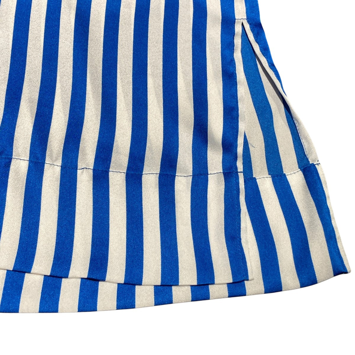 Lanfi Stripped Satin BlouseストライプシャツLANFI