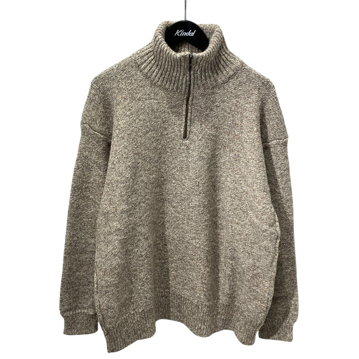 British Wool Half Zip Knit Made by macalastairハイネックニット6033-1301