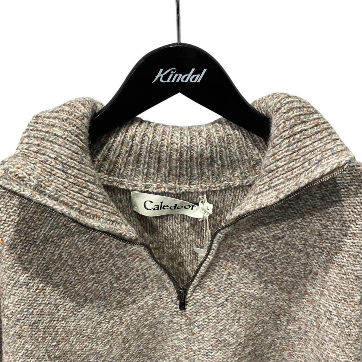 British Wool Half Zip Knit Made by macalastairハイネックニット6033-1301