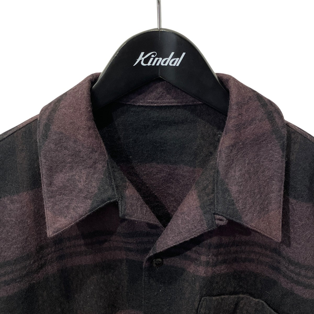 POSTELEGANT COTTON WOOL PAJAMA SHIRTチェックシャツTP24A0002 古着・中古-3枚目のアイテム画像