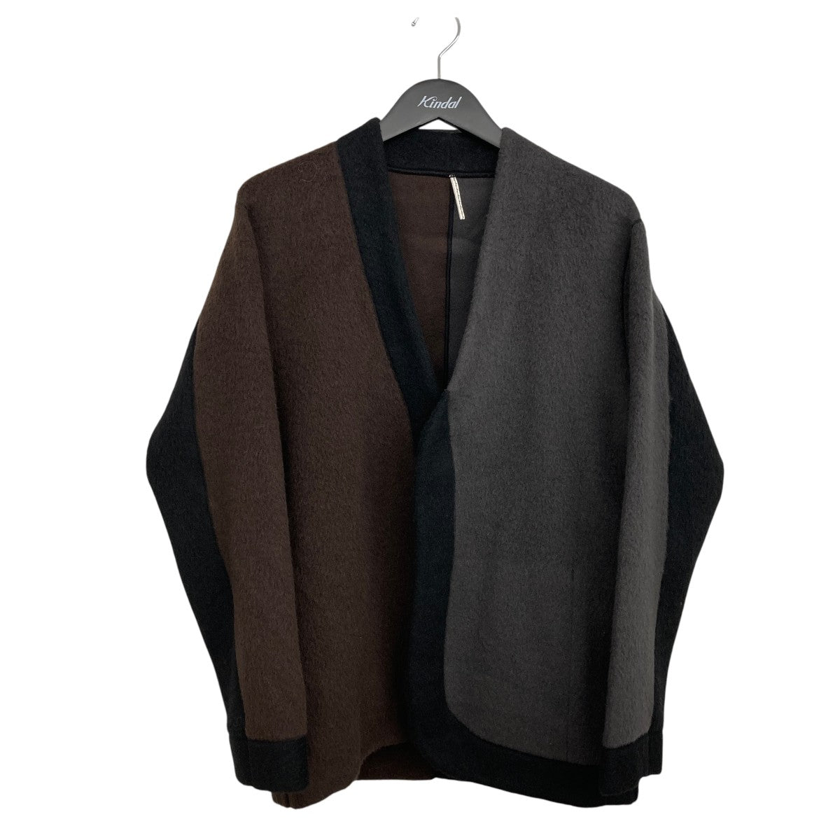 M’S BRAQUE SOFT SEAM Asymmetry No-Collar Jacketカーディガン232500 古着・中古-1枚目のアイテム画像