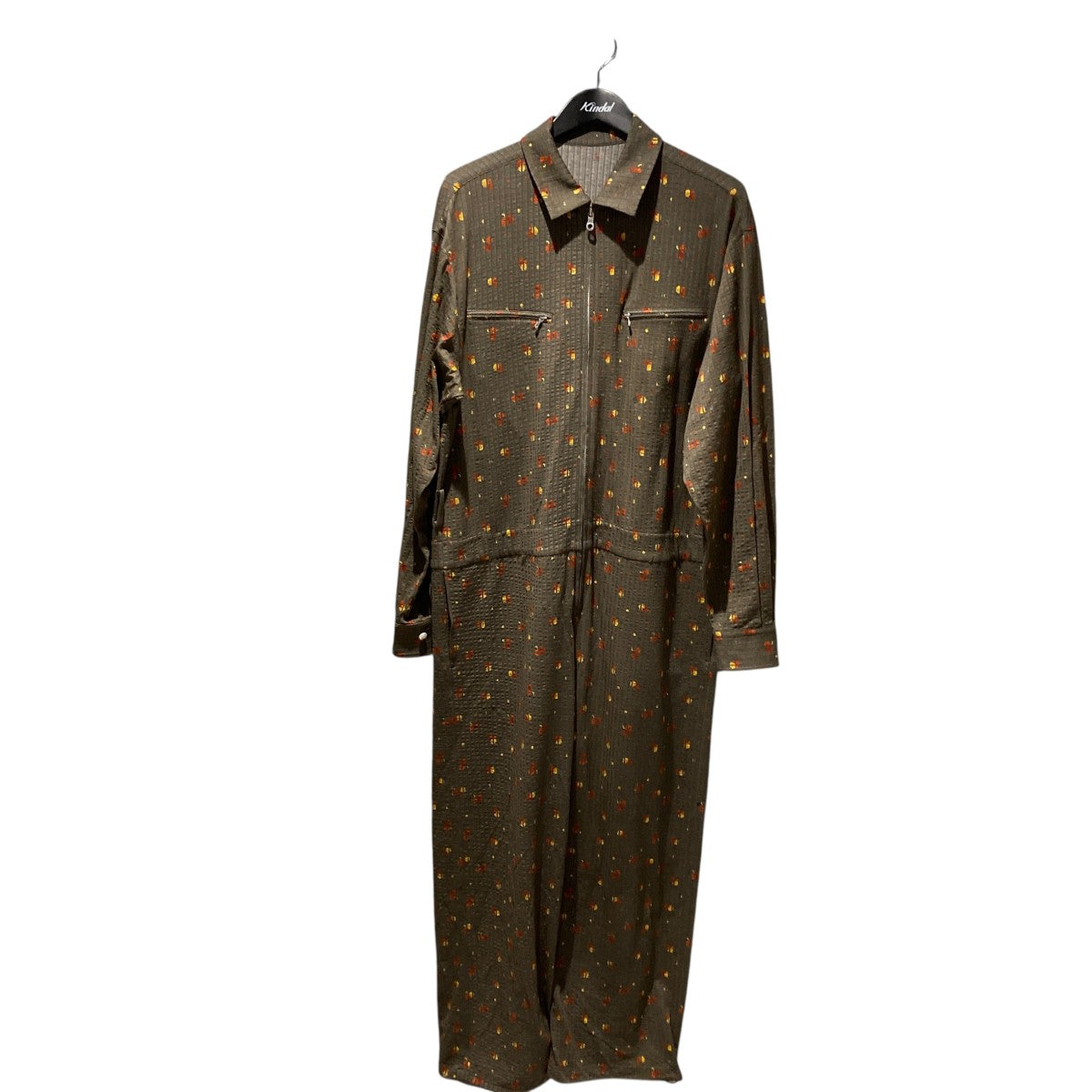 36G LINEN SUCKER FLOWER JUMPSUITオールインワンSK25S-003FL