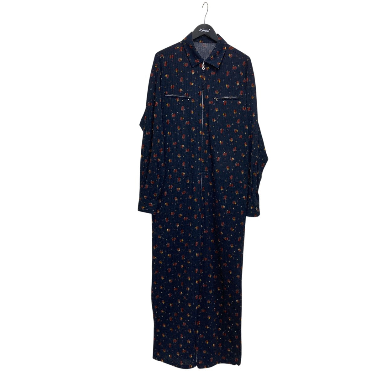 36G LINEN SUCKER FLOWER JUMPSUITオールインワンSK25S-003FL