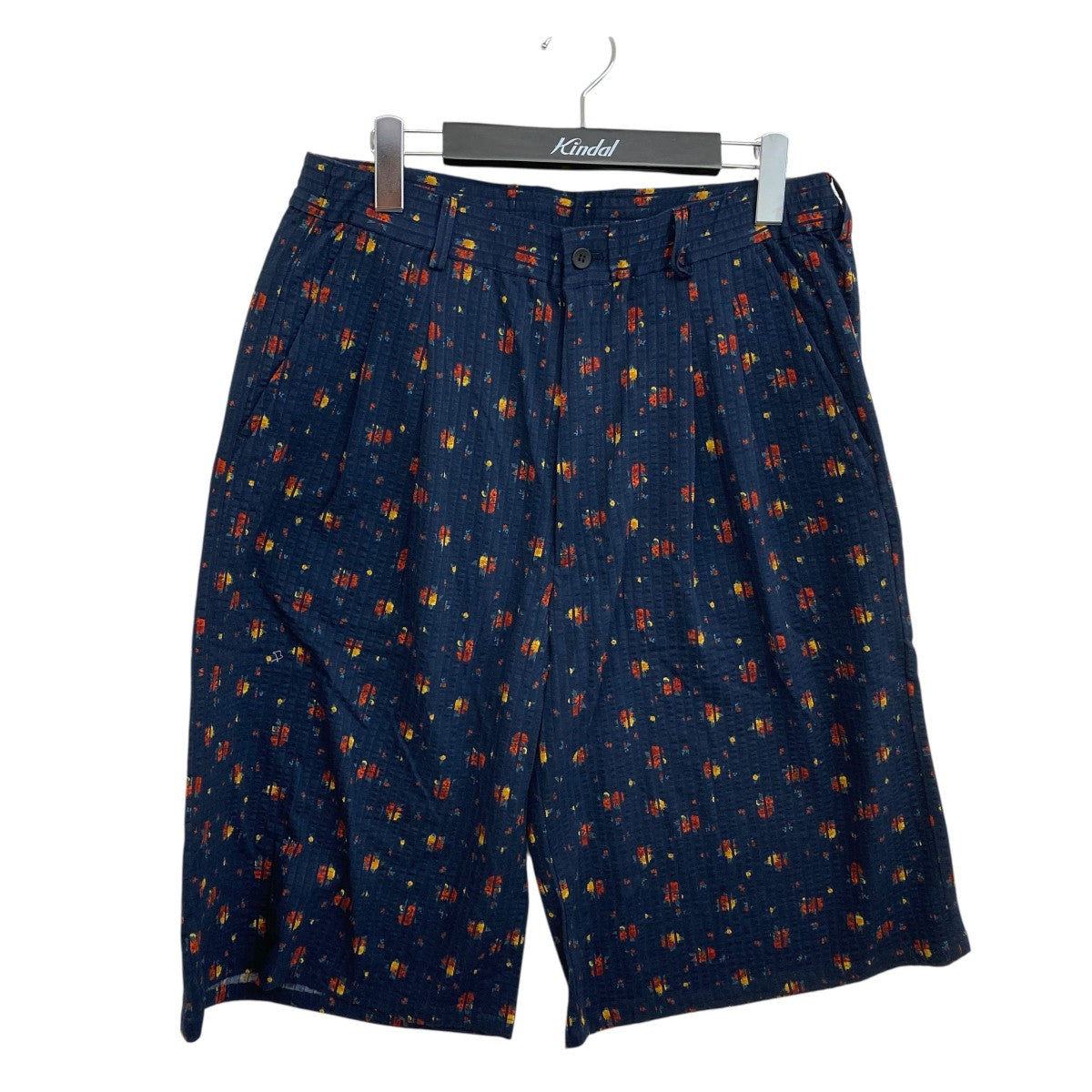 36G Linen Sucker Flower Easy ShortsハーフパンツKM25S-040P