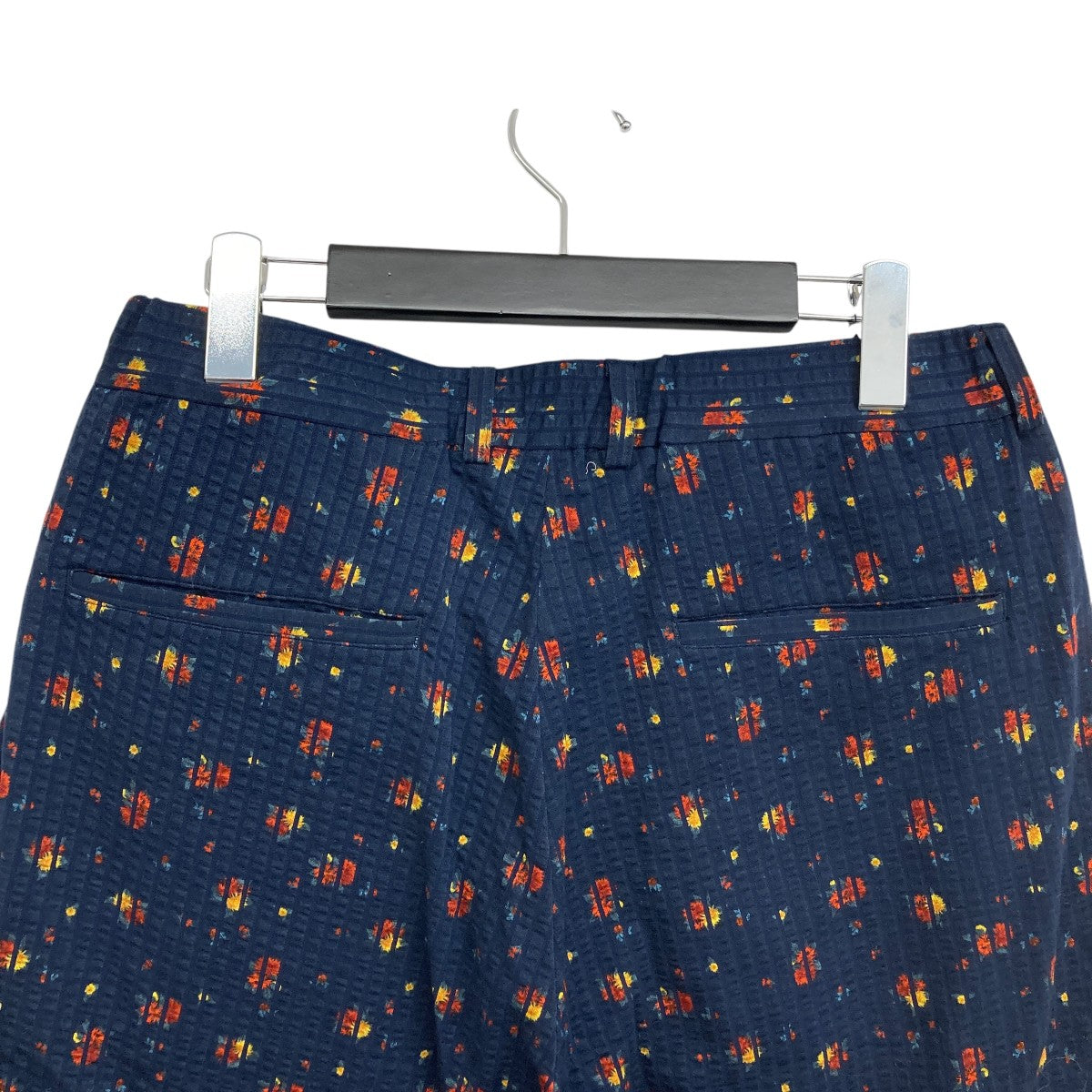 36G Linen Sucker Flower Easy ShortsハーフパンツKM25S-040P