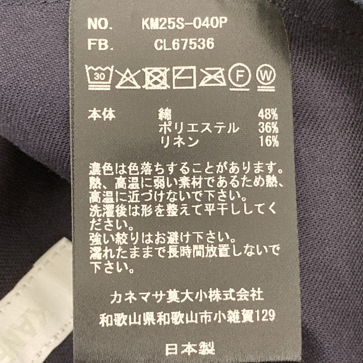 36G Linen Sucker Flower Easy ShortsハーフパンツKM25S-040P