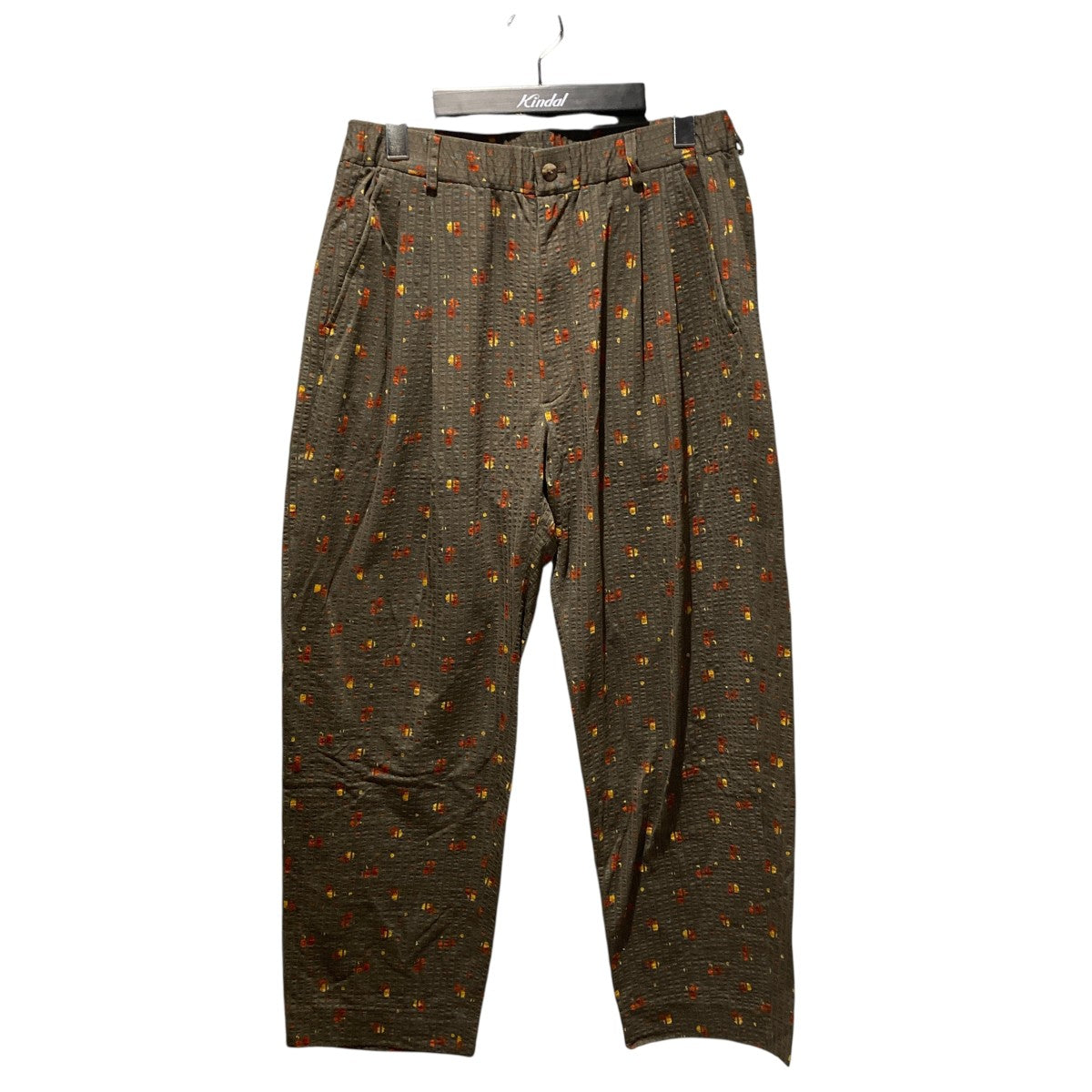 36G Linen Sucker Flower PantsパンツKM25S-039P