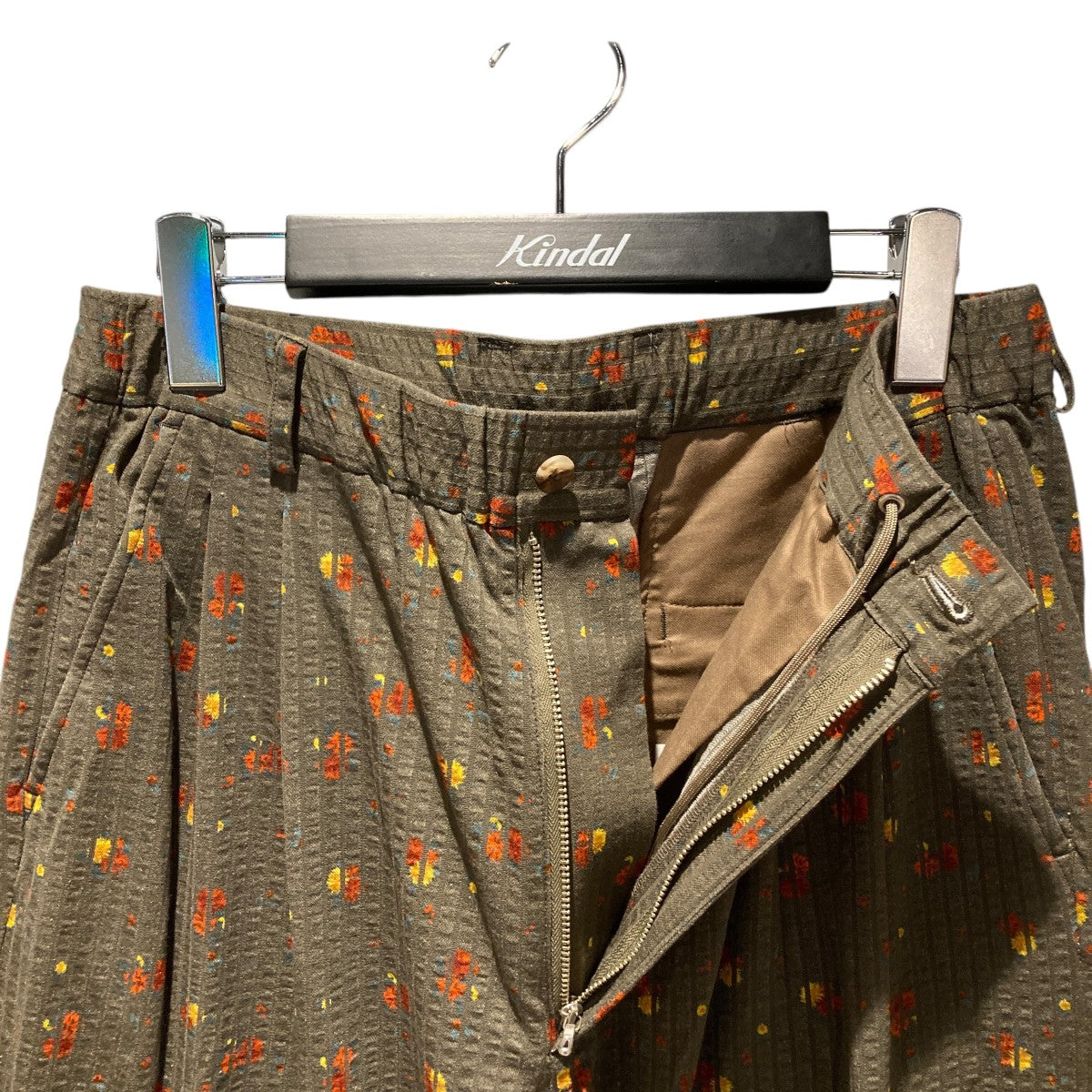 36G Linen Sucker Flower PantsパンツKM25S-039P