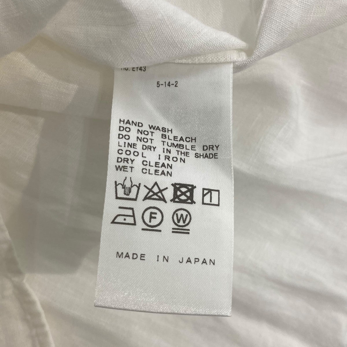 WIDE LINEN SHIRT 20-050-500-7020-1-0リネンシャツ
