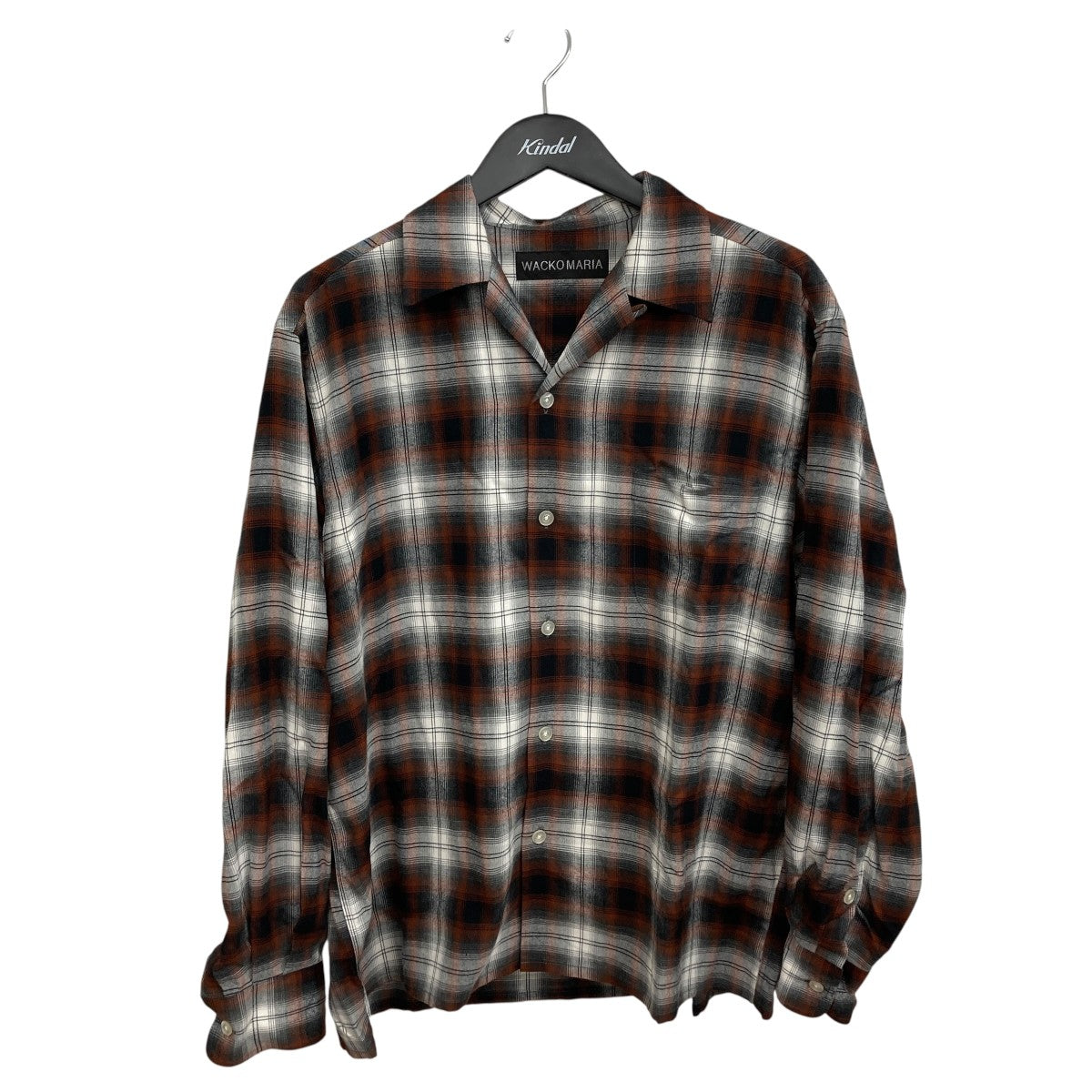26SSOMBRE CHECK OPEN COLLAR SHIRT長袖シャツ26S-WMS-OC11