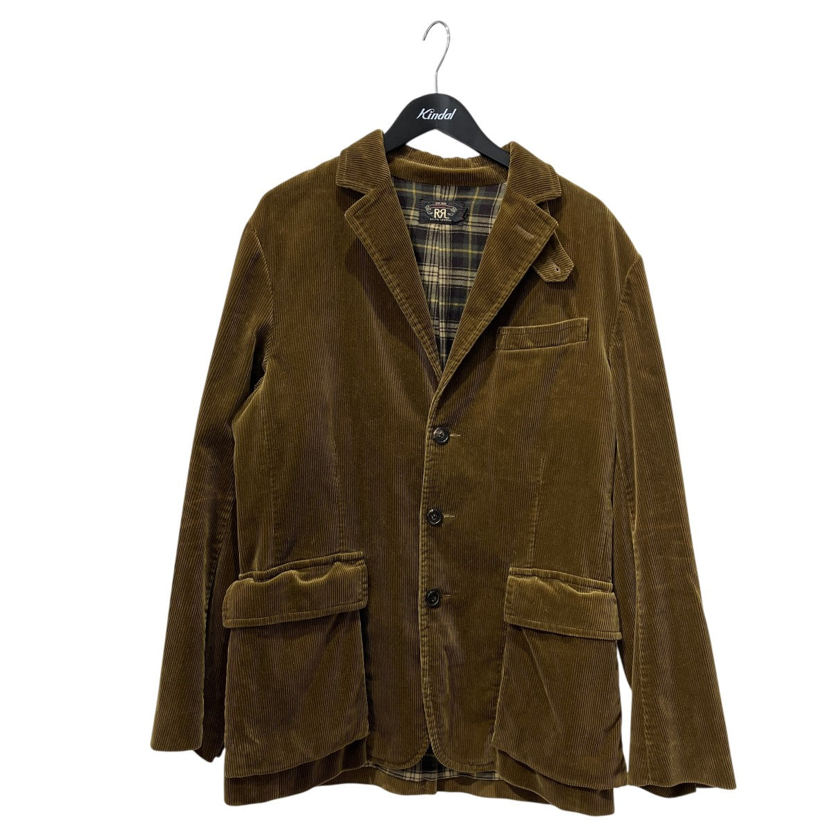 Corduroy Polo Coat エルボーパッチ USED加工コーデュロイジャケット