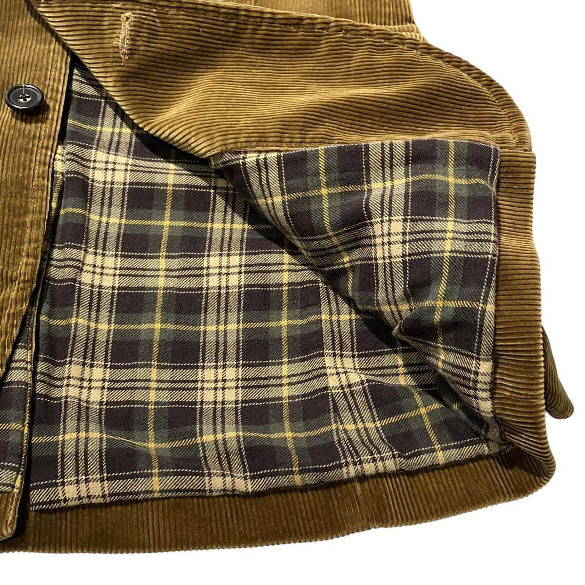 Corduroy Polo Coat エルボーパッチ USED加工コーデュロイジャケット