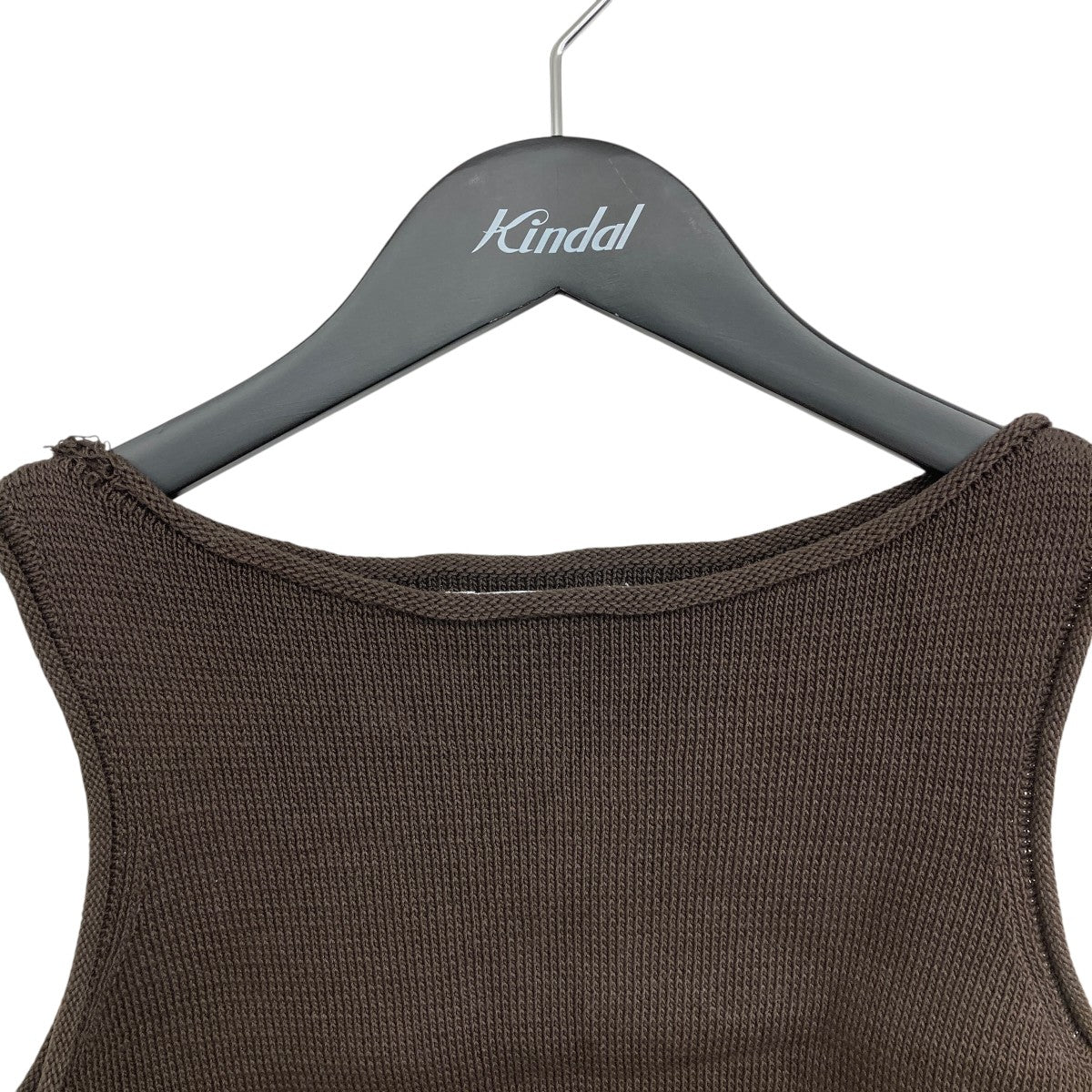26SSBOAT NECK SHORT KNIT TANK TOPSニットベスト10106-2253